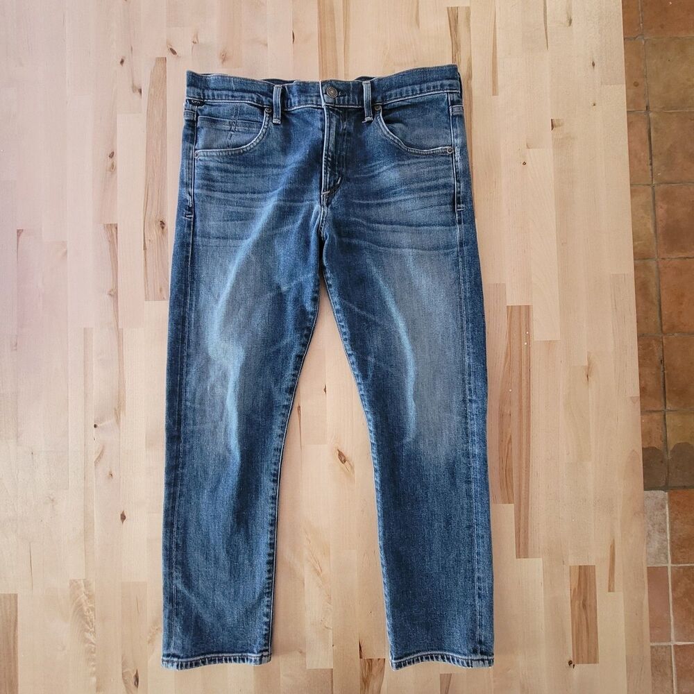 Citizens of Humanity CoH Elsa Mid Rise Slim Fit Crop Jeans Size 30 Preppy - Picture 3 of 11